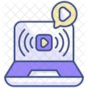 Streaming Video Live Icon