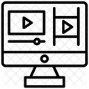 Compartilhamento De Video Sistema Multimidia Servico De Hospedagem De Video Ícone