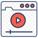 On Line Streaming Internet Ícone
