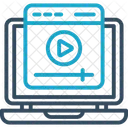 Online Video Online Tutorial Play Button Icon