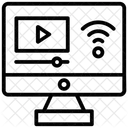 Diffusion En Direct Lecteur Video Lecteur Multimedia Icône