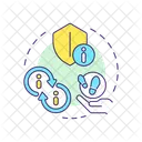 Evidence Management Secure File Sharing Data Transfer Icon