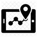 Route Verfolgen Mobiler Standort Pinpointer Symbol