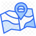 Street Food Location Fast Food Location Map Icon