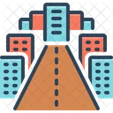 Street Thoroughfare Path Icon