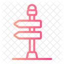 Street Sign Direction Board Icon
