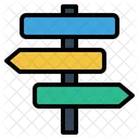 Streetsign Direction Road Sign Signpost Travel Icon