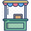 Street Stall Food Kiosk Food Stall Icon