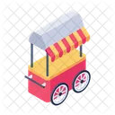 Street Stall Street Cart Vending Cart Icon