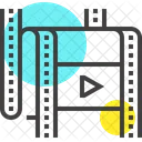 Streifen Film Multimedia Symbol