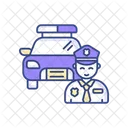 Streifenpolizist Polizist Strafverfolgungsbeamter Symbol