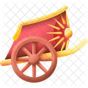 Streitwagen Karren Bergwerk Symbol