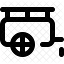 Streitwagen Karren Bergwerk Symbol