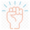 Raised Fist Symbol Solidarity Icon