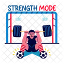 Strength Mode Workout Training Icon