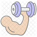Strength Training Lineal Color Icon Icon