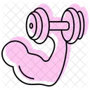 Strength Training Color Shadow Thinline Icon Icon