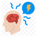 Stress Brain Thunder Icon