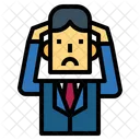 Stress Businessman Headaches Icon