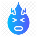 Stress Emoji Expression Icon