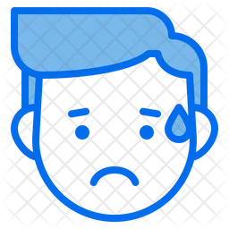 Stress Boy Emoji Icon