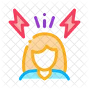Woman Stress Personconcept Icon