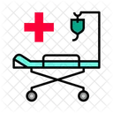 Stretcher Patient Bed Clinic Icon