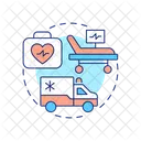 Stretcher transportation  Icon