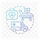 Stretcher Transportation Patients Icon