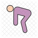 Stretching Human Activity Icon