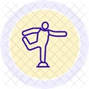 Stretching Line Icon Icon