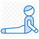 Stretching pose  Icon