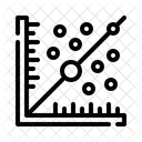 Streudiagramm Datenpunkte Analysen Symbol