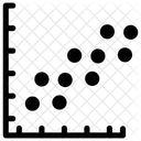 Streudiagramm Datendiagramm Datenanalyse Symbol