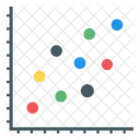 Datenanalyse Streudiagramm Blasendiagramm Symbol