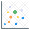 Datenanalyse Streudiagramm Blasendiagramm Symbol