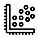 Streuung Diagramm Daten Symbol