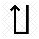 Stright Road Direction Icon