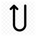 Stright Road Direction Icon