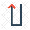 Stright Road Direction Icon