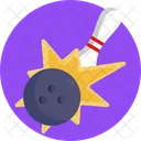 Bowling Strike Bowling Skittle Icon