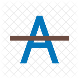 Strike through Icon
