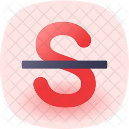 Strikethrough  Icon