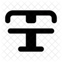 Strikethrough Text Format Icon