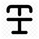 Strikethrough Text Format Icon
