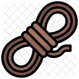 String Icon - Download in Colored Outline Style