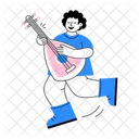 String Musician Mandolin Performer Icon