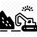 Strip Mining Strip Open Pit Icon