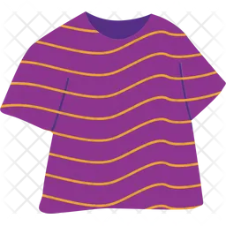 Stripe Pattern T Shirt  Icon