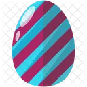 Striped Egg Icon